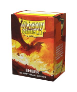 100 Fundas estándar dual matte - Ember de Dragon Shield