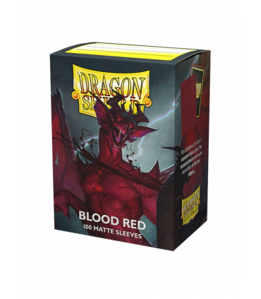 100 Fundas estándar matte - Blood red de Dragon Shield