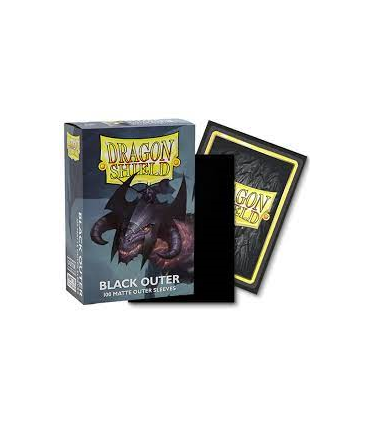 100 Fundas exteriores matte - Black de Dragon Shield