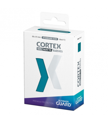 100 Fundas estándar Cortex matte - Petrol de Ultimate Guard