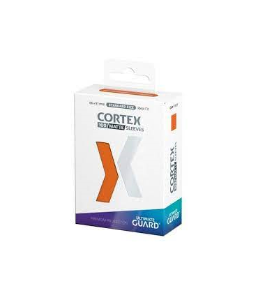 100 Fundas estándar Cortex matte - Naranja de Ultimate Guard