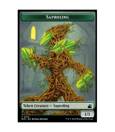 Saproling Token (Green 1/1) [Ravnica Remastered: Tokens]