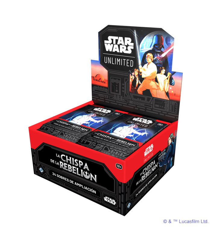 Caja de sobres de Star Wars Unlimited, La Chispa de la Rebelión en Español