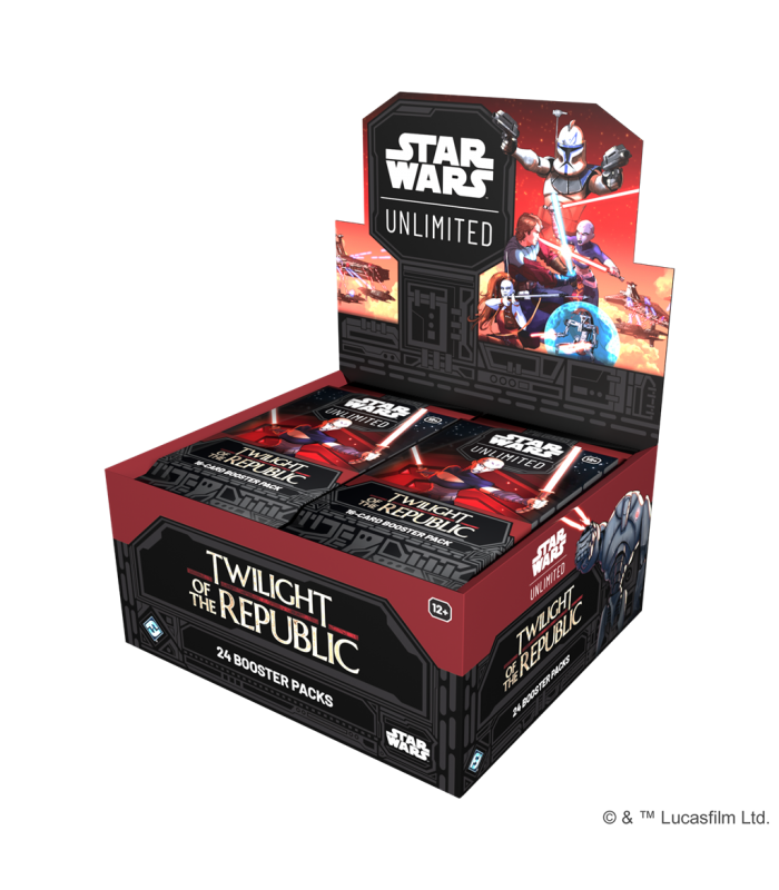 Caja de sobres de Star Wars Unlimited, El ocaso de la República en Inglés