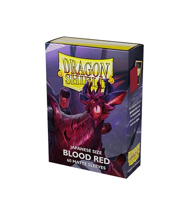 60 Fundas dual matte tamaño japonés - Blood Red de Dragon Shield