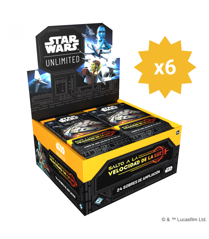 Case sellado de cajas de sobres de Star Wars Unlimited, Salto a la velocidad de la luz en Español