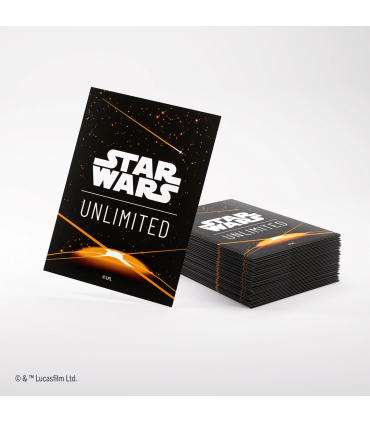 60 Fundas tamaño estándar de Star Wars Unlimited - Space Orange