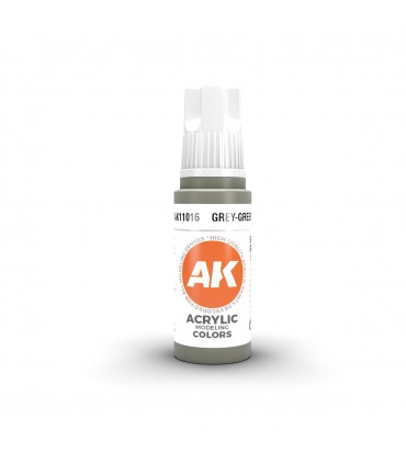Pintura acrílica de 3ª generación - Grey-Green de AK Interactive