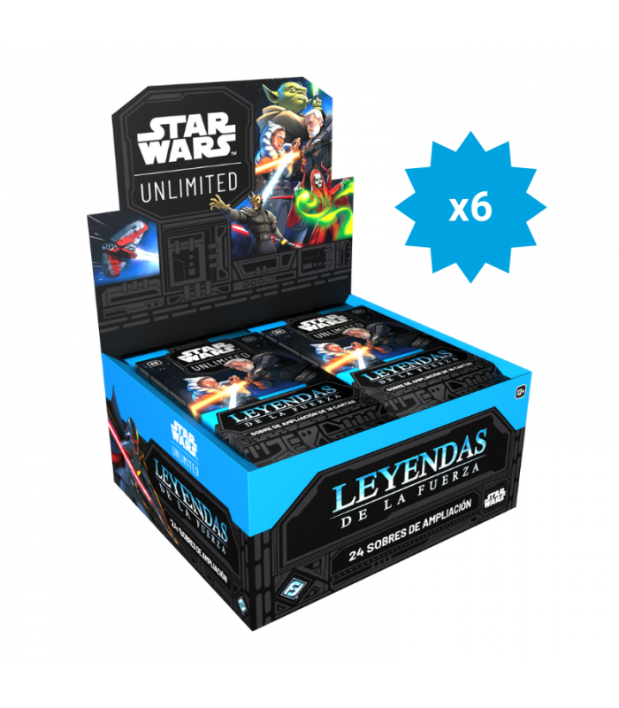 Case sellado de cajas de sobres de Star Wars Unlimited, Leyendas de la Fuerza en Español