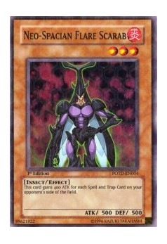 Escarabajo Brillante Neo Espacial (V.1 - Super Rare) [Power of the Duelist] Neo-Spacian Flare Scarab (V.1 - Super Rare)