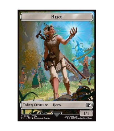 Hero Token (W 1/1)// Wizard Token (B 0/1) (V.5) - Hero Token (W 1/1)// Wizard Token (B 0/1) (V.5)