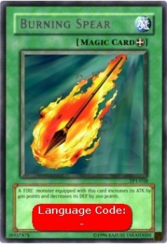 Lanza ardiente (V.2 - Rare) [Tournament Pack 1]