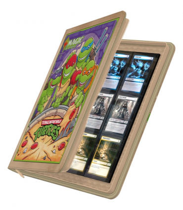 Álbum Zipfolio XenoSkin de 12 bolsillos de Magic - Teenage Mutant Ninja Turtles - Pizza Box
