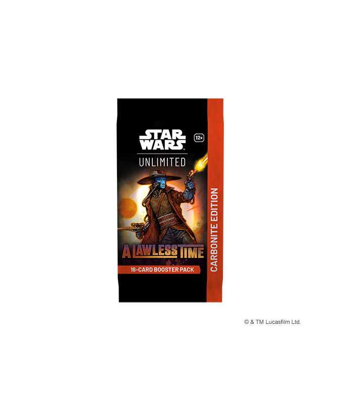 Booster Pack Carbonite Edition de Star Wars Unlimited, A Lawless Time en Inglés