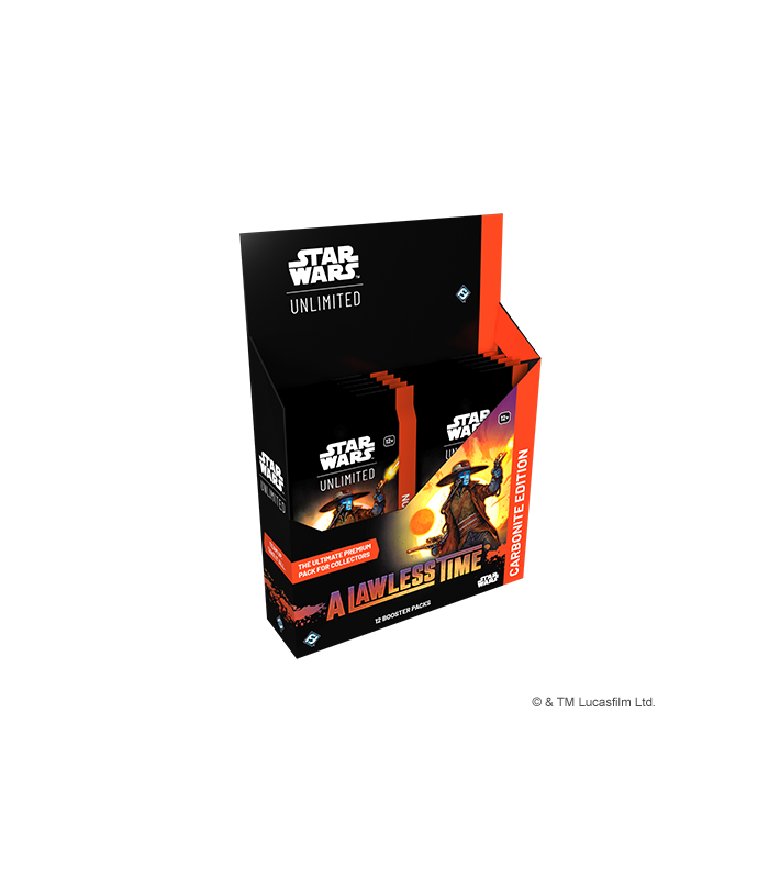 Caja de sobres Carbonite Edition de Star Wars Unlimited, A Lawless Time en Inglés