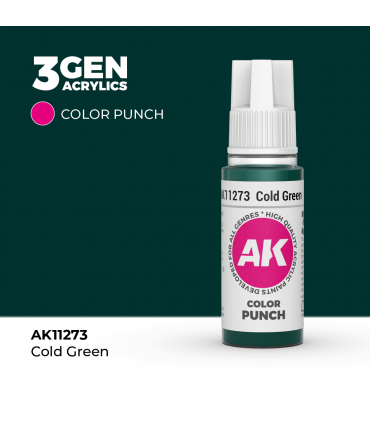 COLOR PUNCH 3Gen - Cold Green Color Punch 17ml de AK Interactive