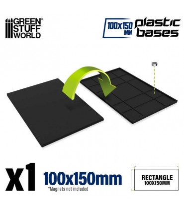 Peanas de plástico - Rectangulares 100x150mm