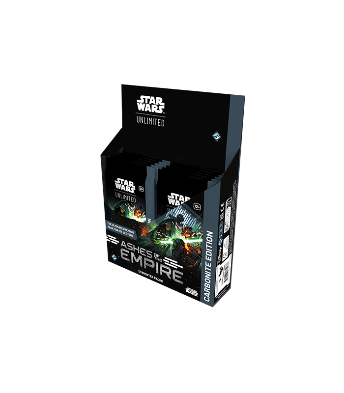 Caja de sobres Carbonite Edition de Star Wars Unlimited, Ashes of The Empire en Inglés