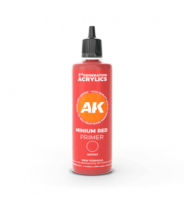 Primer 3GEN - 100 ml - Minium Red de AK Interactive